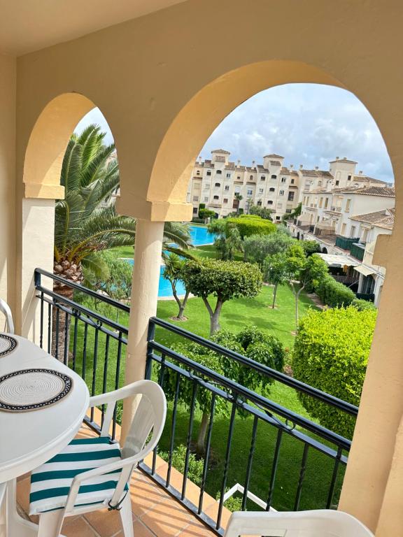 a balcony with a view of the ocean at ALISA COSTA BLANCA in Platja de l'Arenal