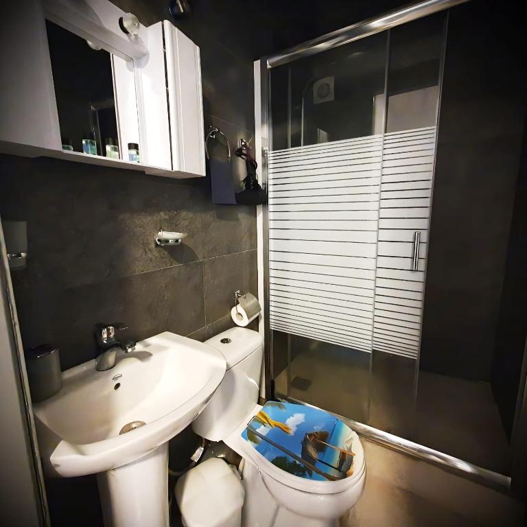 Koupelna v ubytování Centrally Apartment - Xanthi