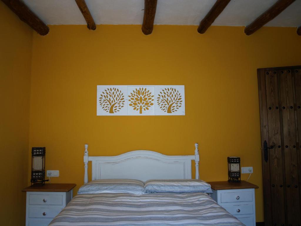 Postel nebo postele na pokoji v ubytování Casa Rural Cortijo Molino Altero