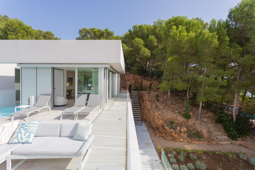 Balkón nebo terasa v ubytování VILLA CELIMAR