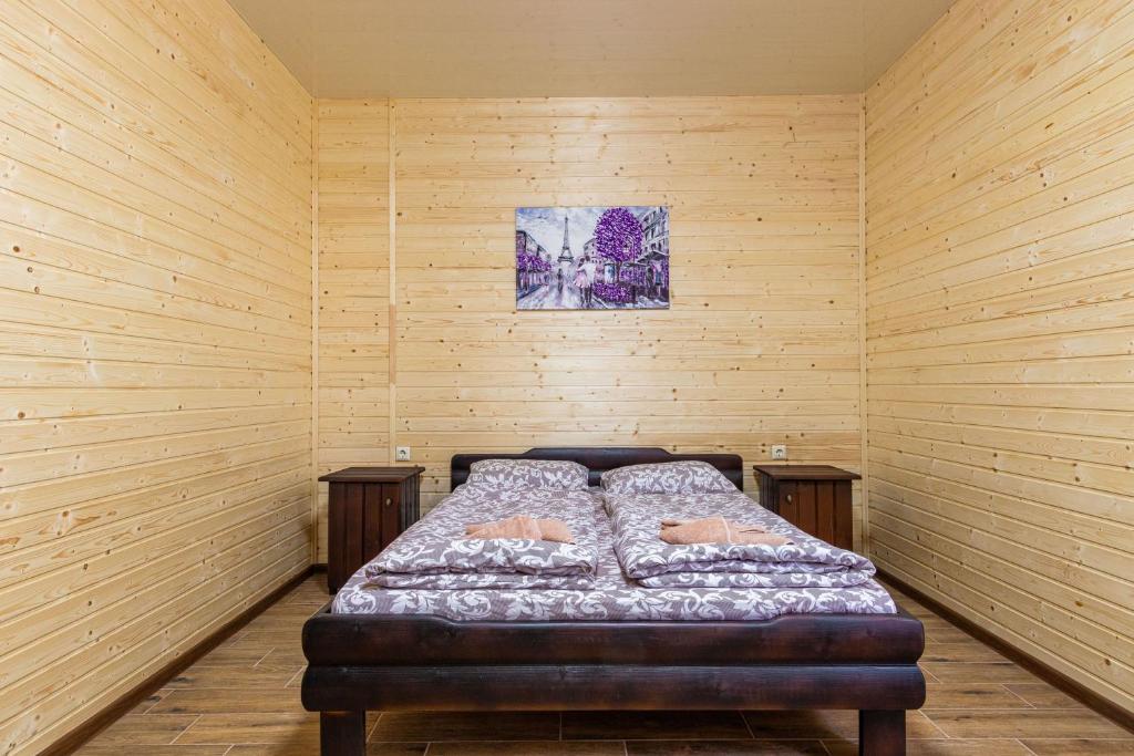 Postel nebo postele na pokoji v ubytování Комплекс СільДар