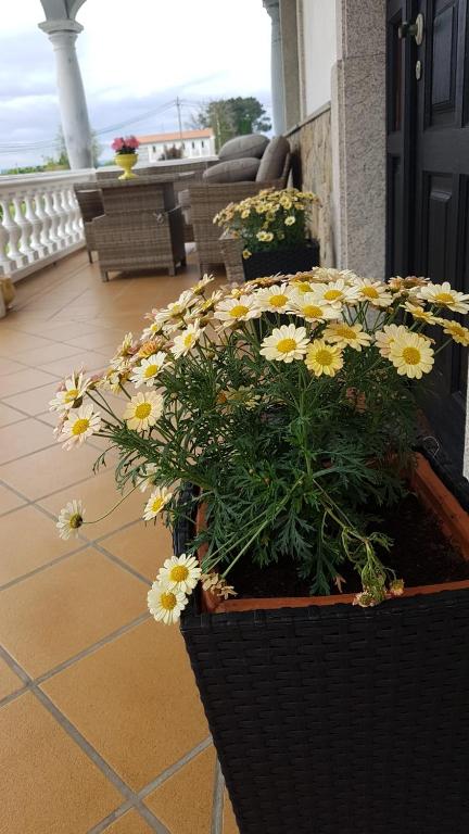 Balkón alebo terasa v ubytovaní Haz de mi Rincón en Mugardos tu experiencia.