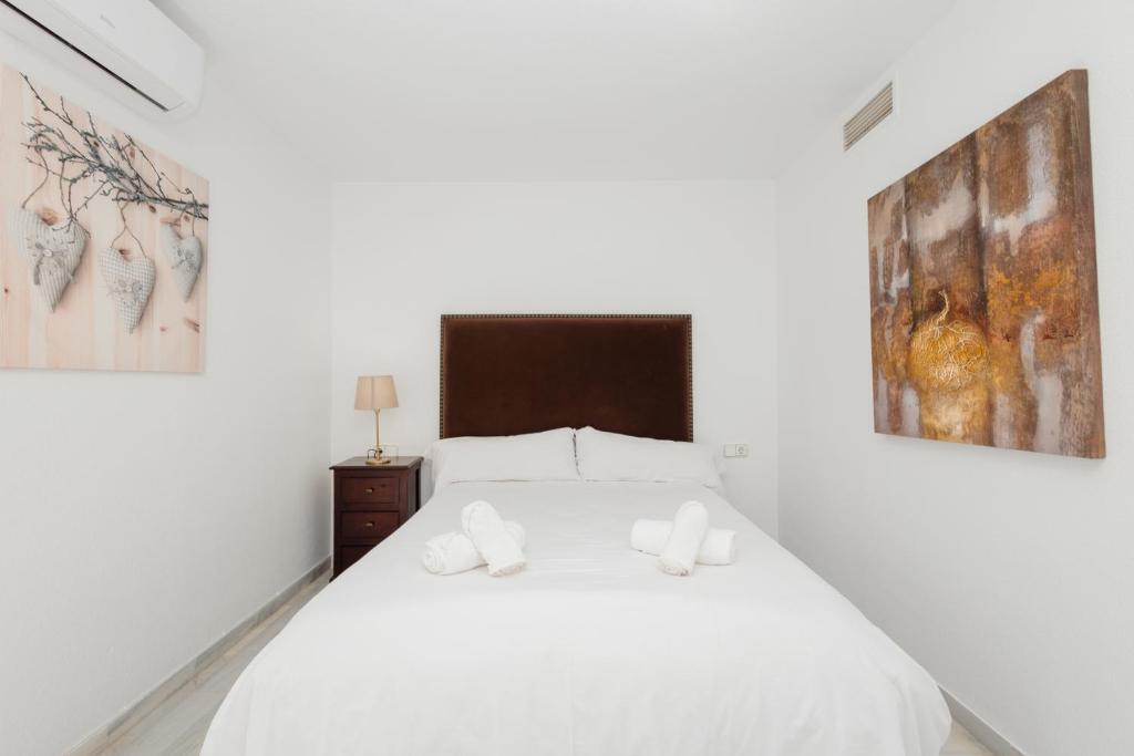 Posteľ alebo postele v izbe v ubytovaní Penthouse in Puerto Banus with sea and marina views