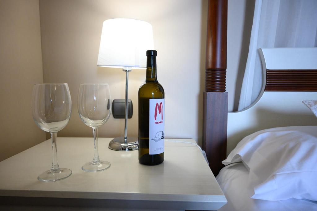 Postel nebo postele na pokoji v ubytování Hotel Spa Gametxo