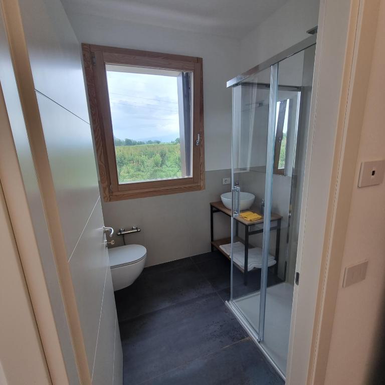 Koupelna v ubytování Corte Bottura agriturismo