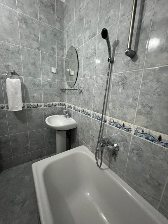 Koupelna v ubytování Kasneci Apartments