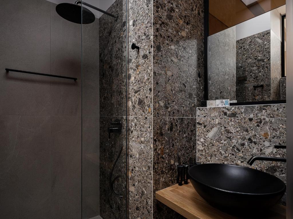 Koupelna v ubytování Casa Modiano Boutique