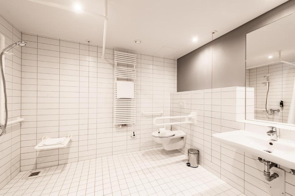 Koupelna v ubytování Premier Inn Nürnberg City Nordost