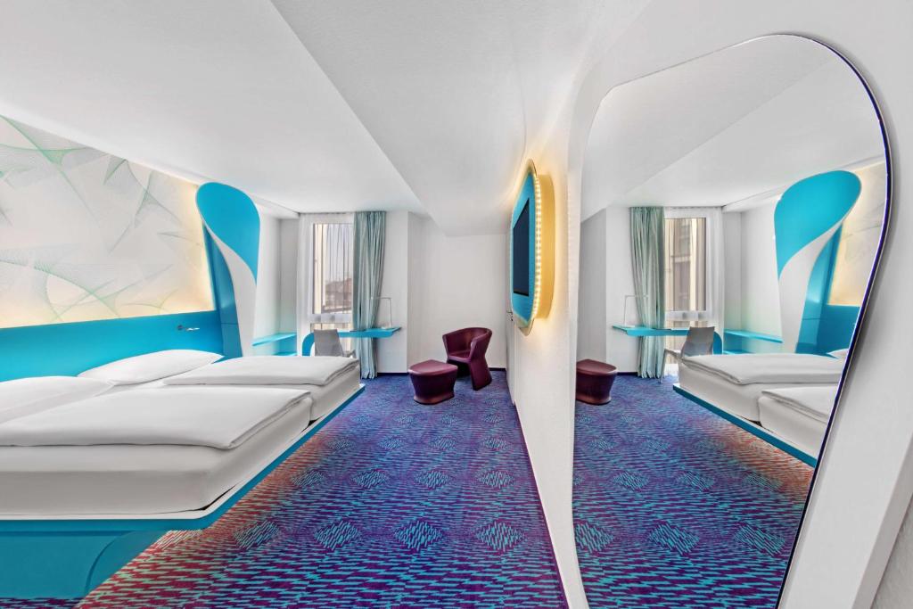 Postel nebo postele na pokoji v ubytování Prize by Radisson, Hamburg St Pauli