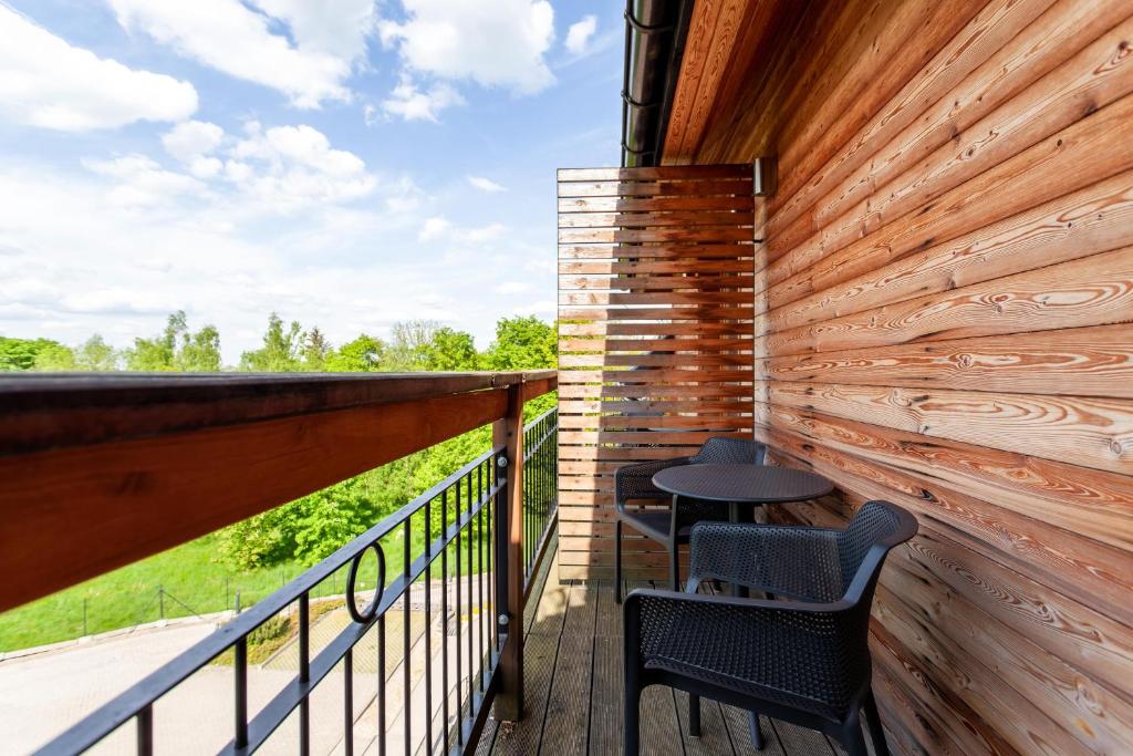 Balkón nebo terasa v ubytování Aparthotel Cristal Resort Szklarska Poręba by Zdrojowa