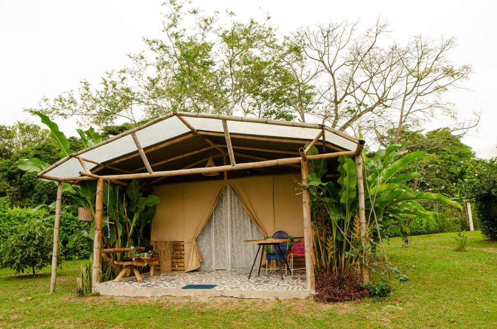 Zahrada ubytování Aguas Claras Bamboo Ecolodge