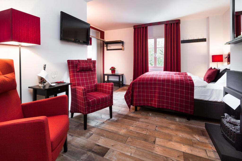 Postel nebo postele na pokoji v ubytování Hotel & Restaurant Grenzhof