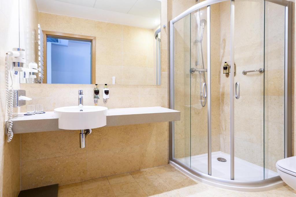 Koupelna v ubytování Diune Hotel by Zdrojowa