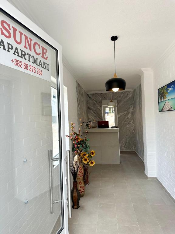 Kuchyň nebo kuchyňský kout v ubytování Apartmani Sunce