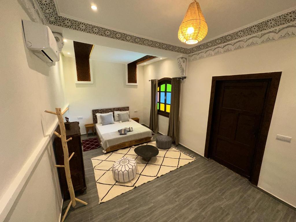 Posezení v ubytování Oasis Merasi Marrakech