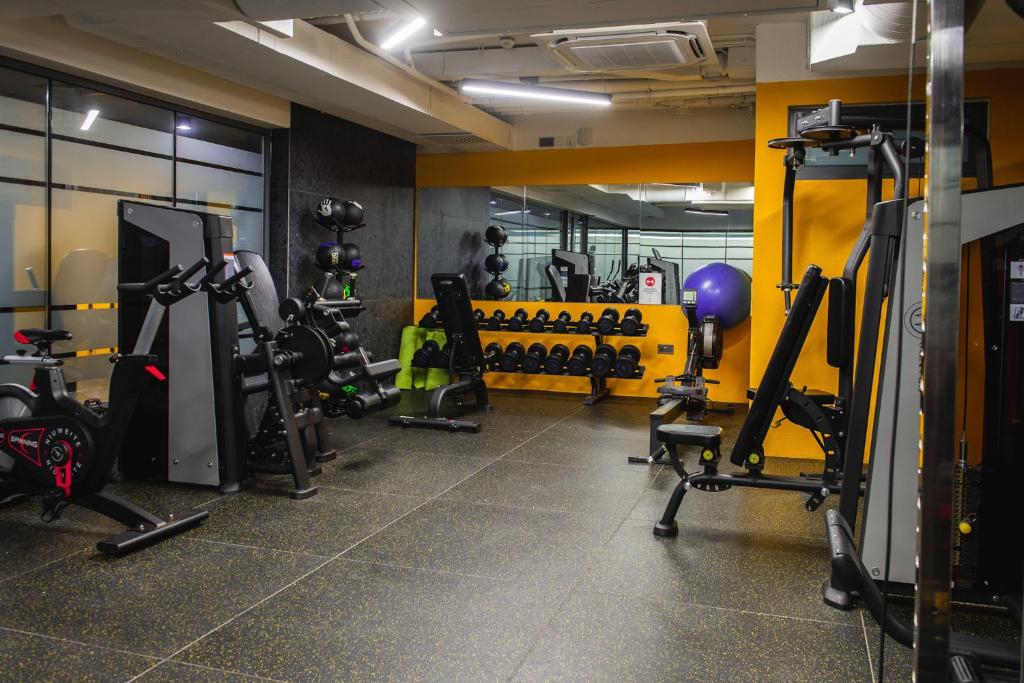 Fitness centrum a/nebo fitness zařízení v ubytování Grands Suites Hotel Residences and Spa