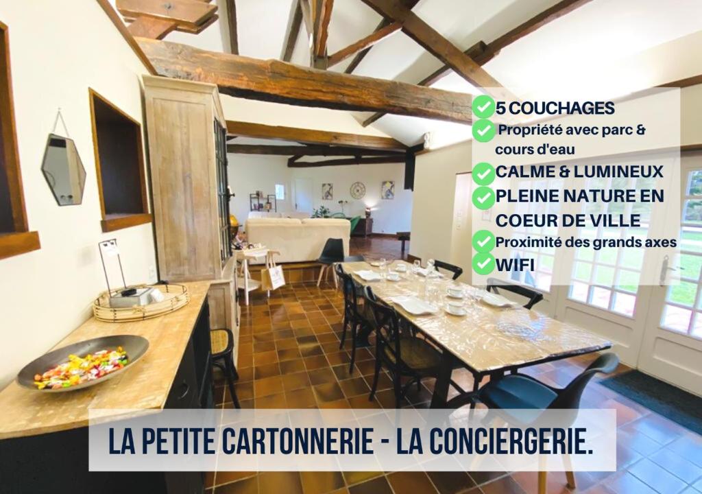 Restaurace v ubytování La Petite Cartonnerie - La Conciergerie.