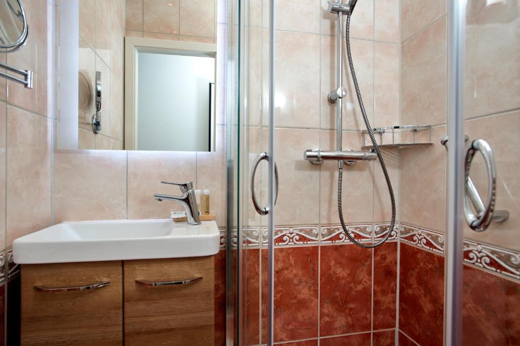 Koupelna v ubytování Hotel von Stephan