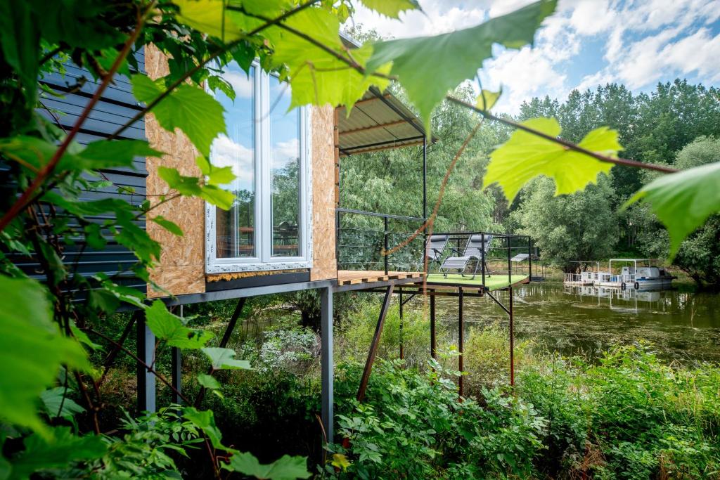 Zahrada ubytování Brauhaus Danube Cottage