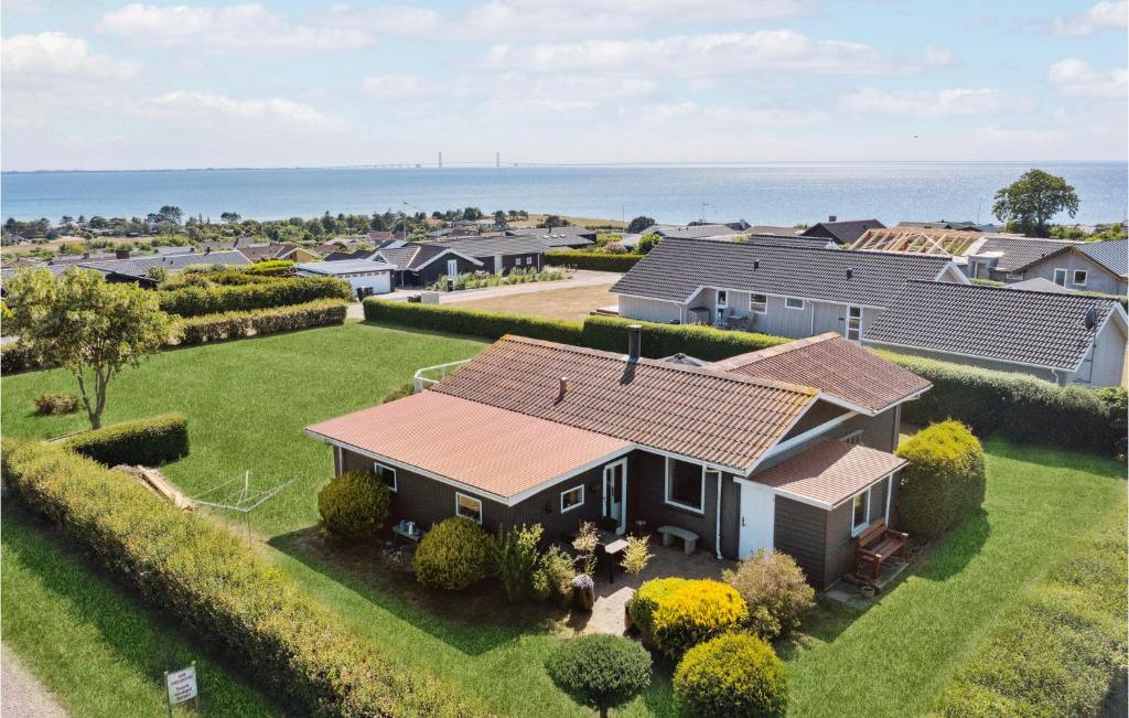 Vedere de sus a Pet Friendly Home In Slagelse With House Sea View