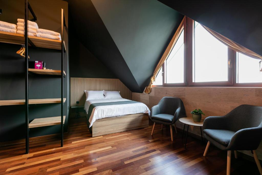 Postel nebo postele na pokoji v ubytování Forma Lux Žabljak