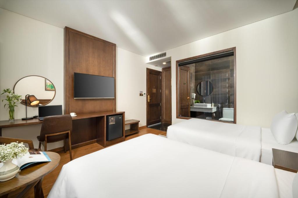 Ưu đãi Đặc biệt - Phòng Deluxe 2 Giường Đơn Nhìn ra Biển