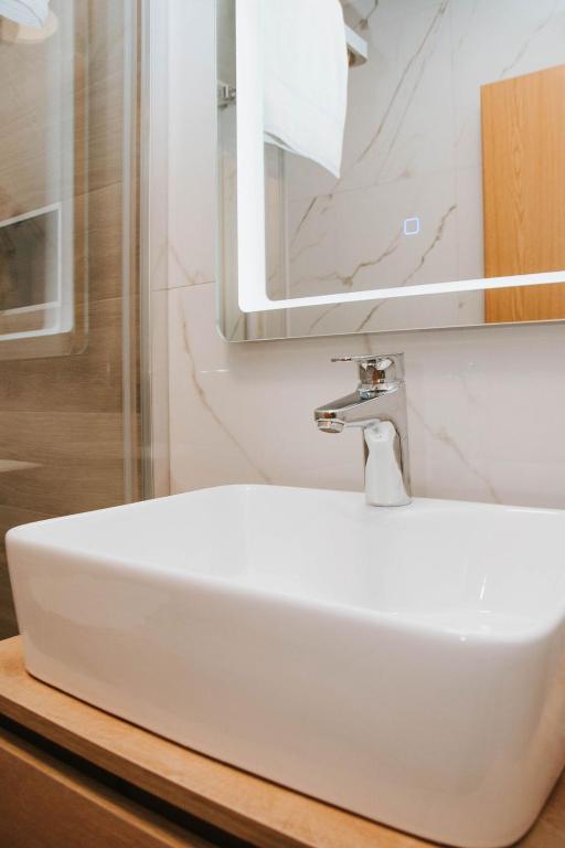 Koupelna v ubytování Apartmaji URŠIČ