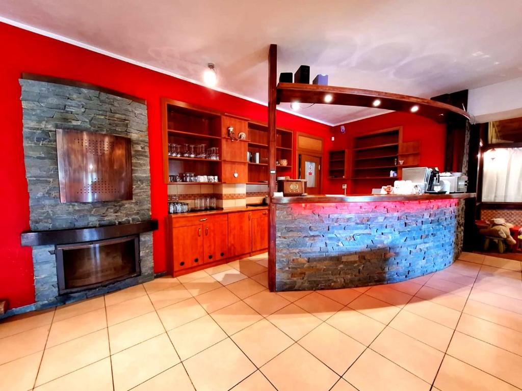Kuchyň nebo kuchyňský kout v ubytování Vila Fenix B&B