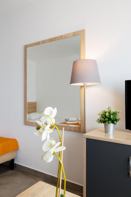 TV a/nebo společenská místnost v ubytování SEO2 Rewal - Apartamenty z osobnym wejściem, grzany basen, darmowe sauny, parking, grill, wifi