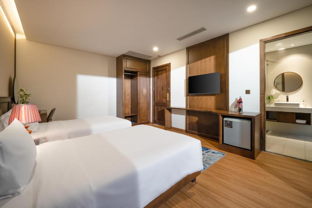 Ưu đãi đặc biệt - Phòng Deluxe 2 Giường đơn Nhìn ra Quang cảnh Thành phố