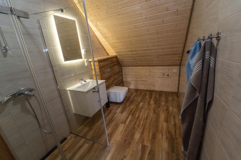 Kúpeľňa v ubytovaní Wilki2