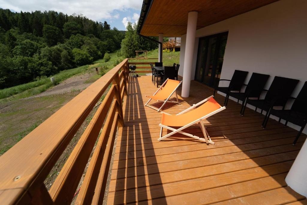 Balkón alebo terasa v ubytovaní Wilki2