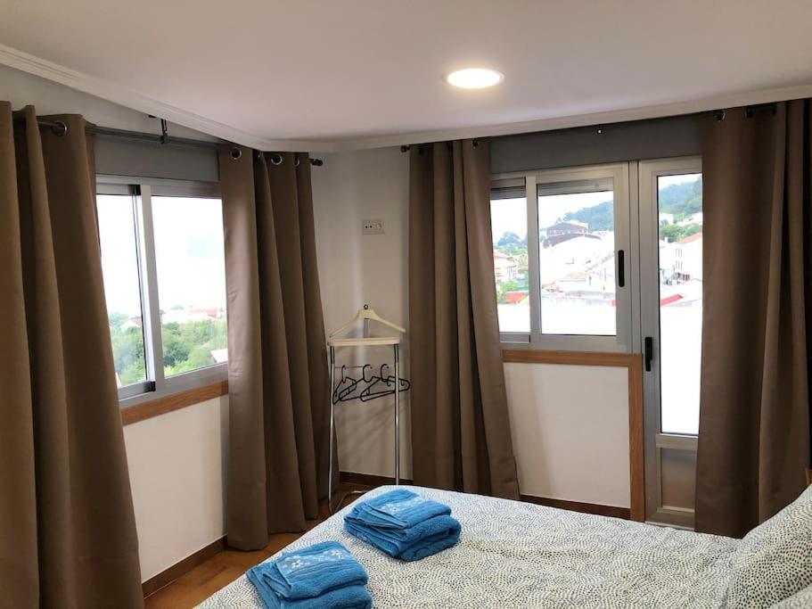 Postel nebo postele na pokoji v ubytování Precioso apartamento con increíbles vistas al mar