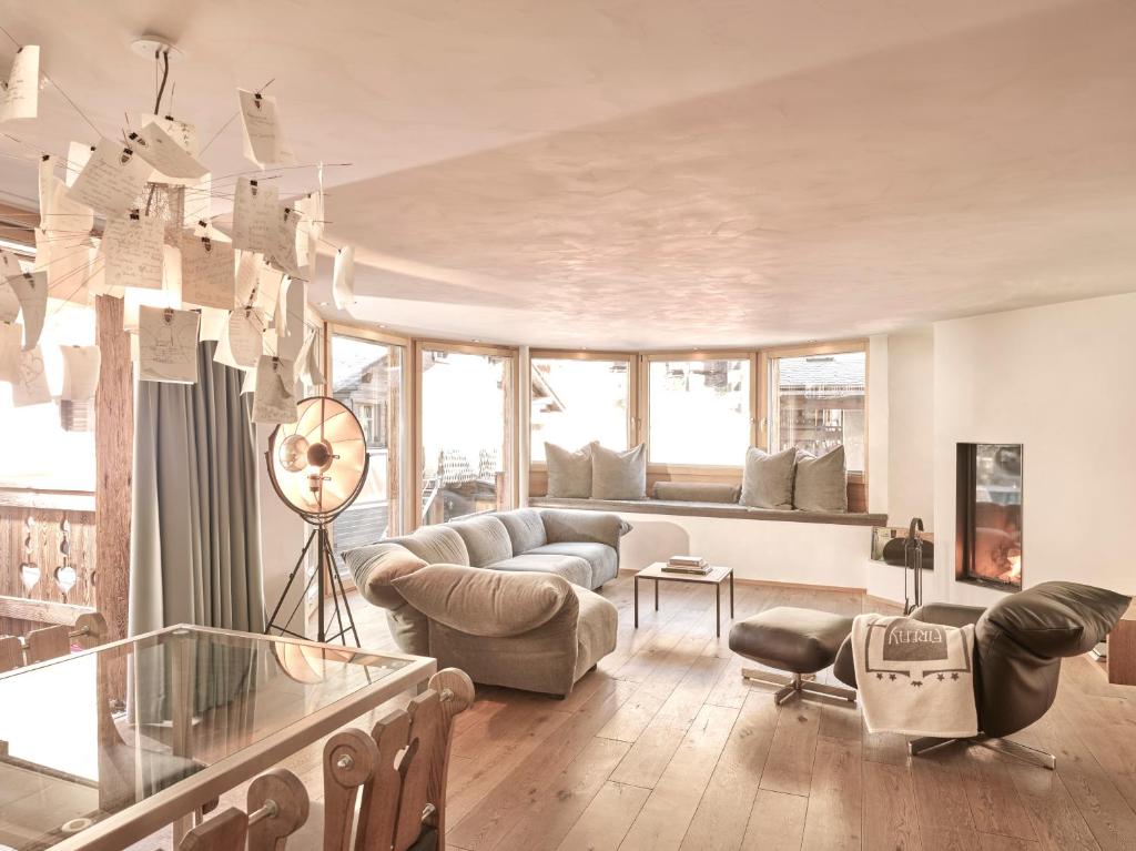 Posezení v ubytování Firefly Luxury Suites