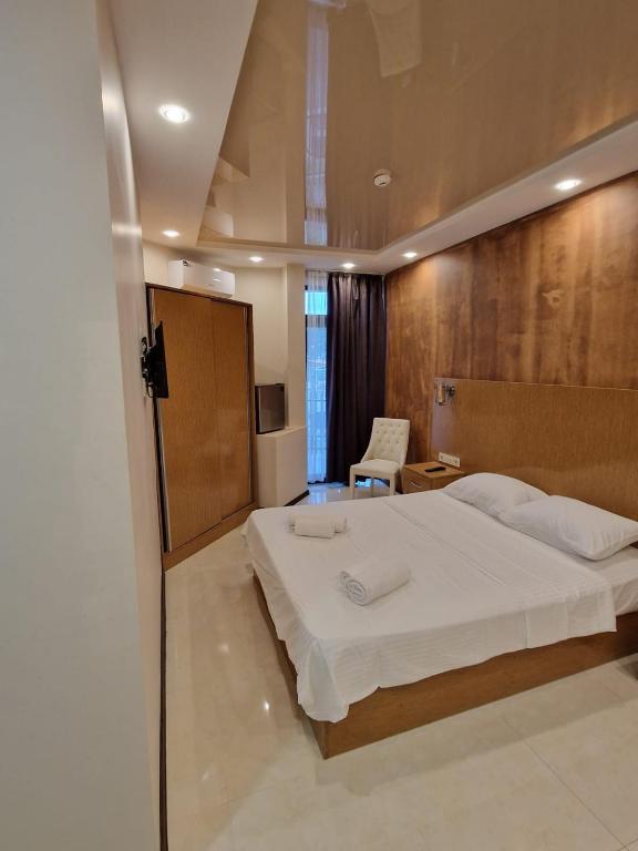 Postel nebo postele na pokoji v ubytování New House Kobuleti 2