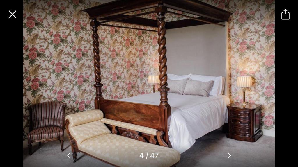 Postel nebo postele na pokoji v ubytování Noan Country House B&B
