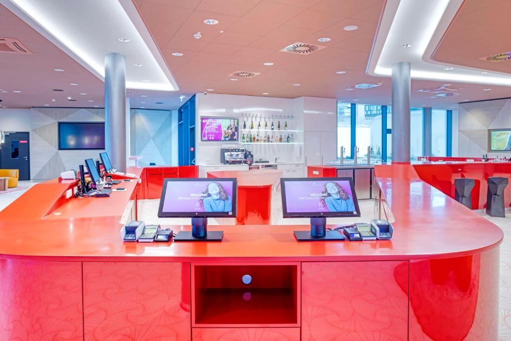 TV a/nebo společenská místnost v ubytování Prize by Radisson, Vienna City
