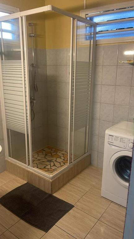 Koupelna v ubytování Mancenillier