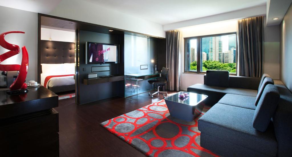 O zonă de relaxare la The Mira Hong Kong