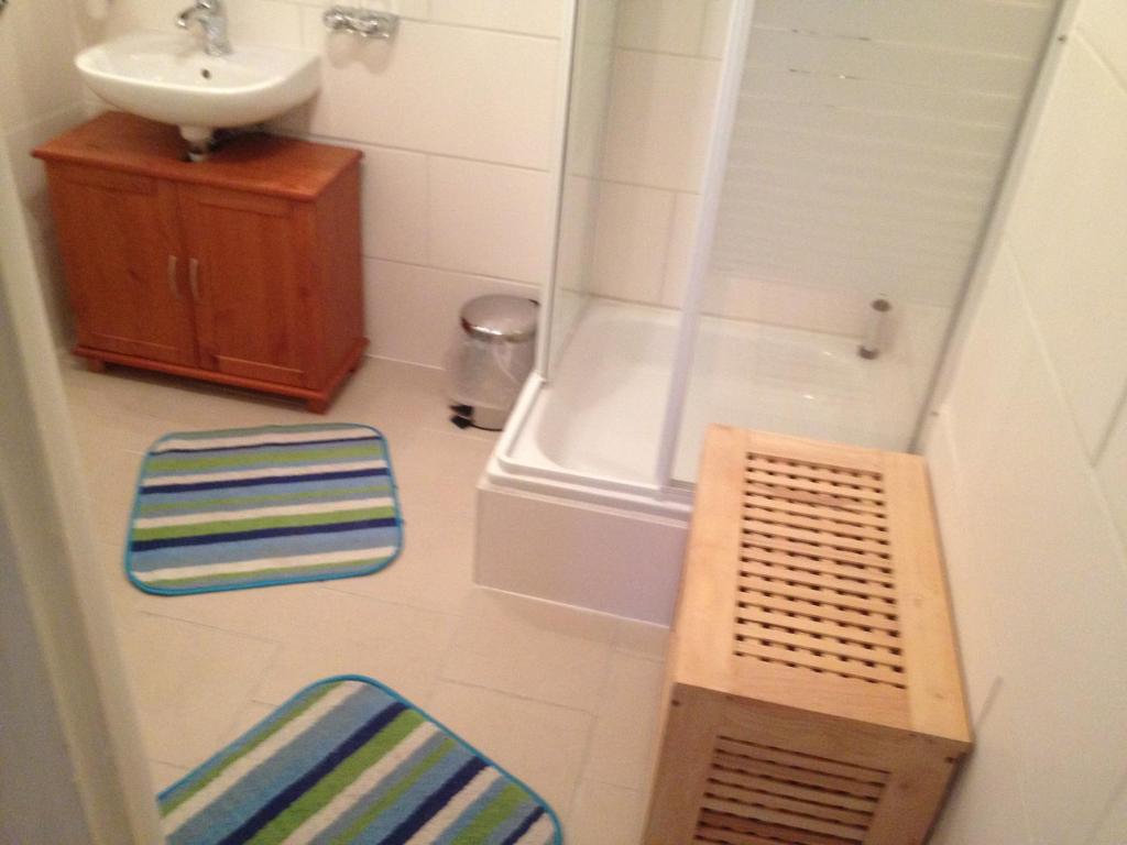 Koupelna v ubytování FerienwohnungQuedlinburg
