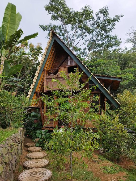 Zahrada ubytování Kebun Hanoman Villa