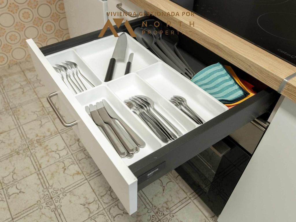 Kuchyň nebo kuchyňský kout v ubytování Fonte Camba 552 Apartament