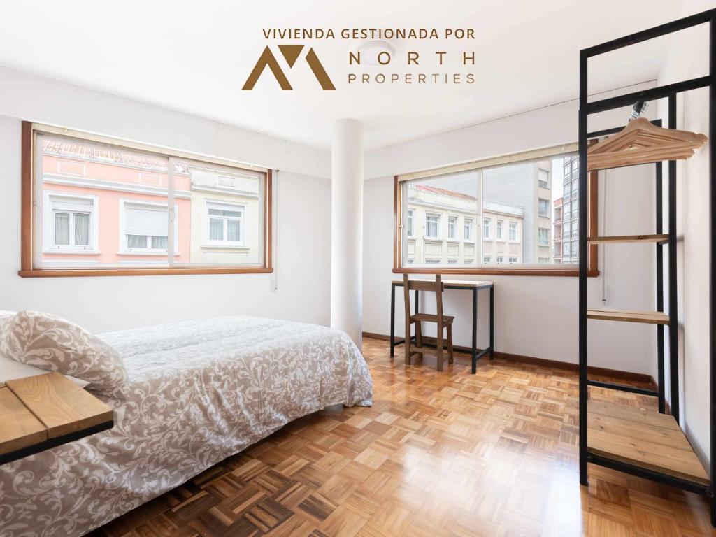 Postel nebo postele na pokoji v ubytování Fonte Camba 552 Apartament