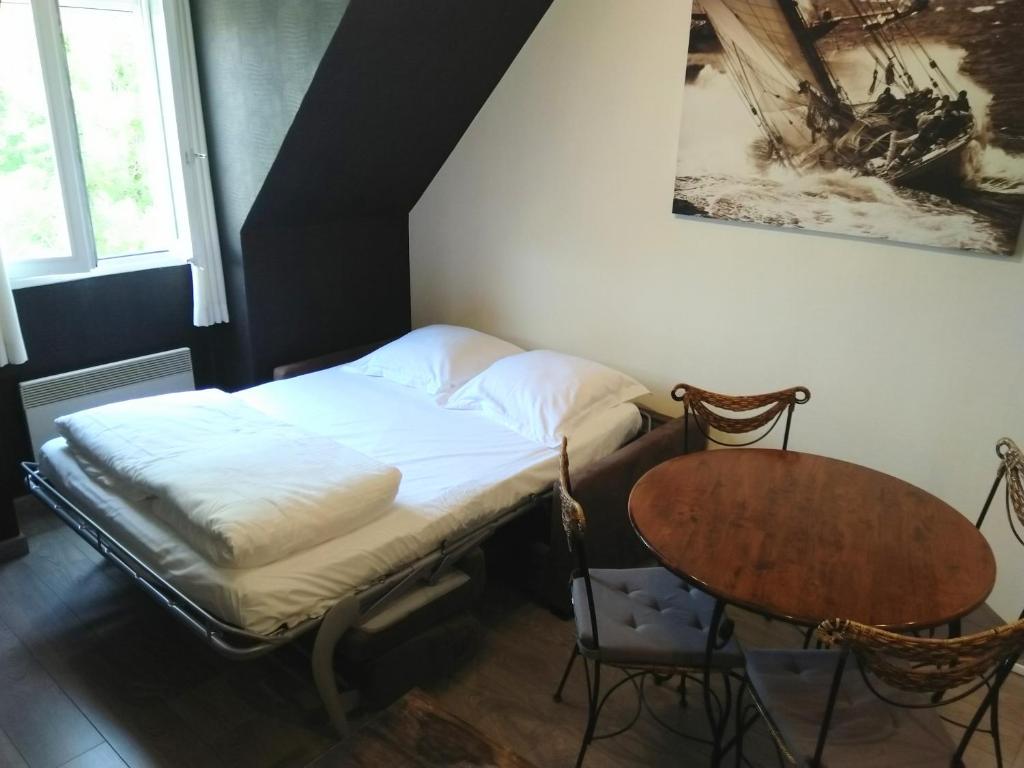 Postel nebo postele na pokoji v ubytování L'échappée belle