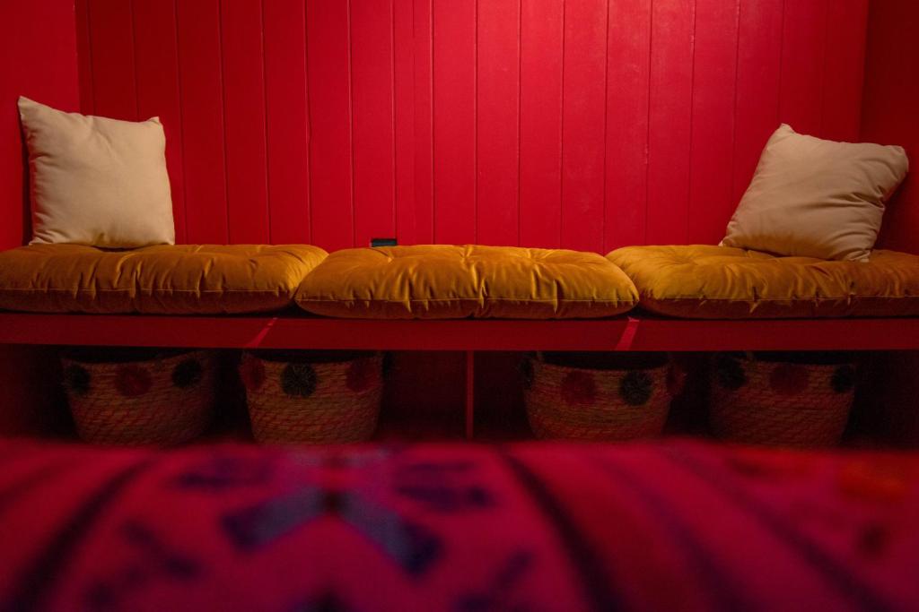 Posezení v ubytování Casa Moseua