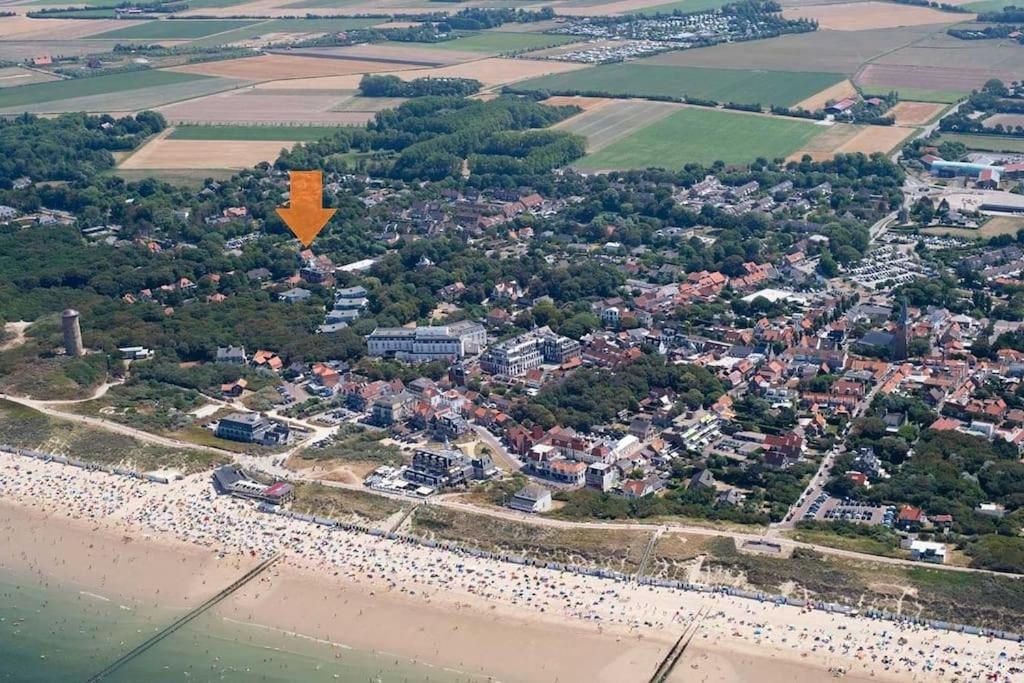 Letecký snímek ubytování Domburgseweg 24