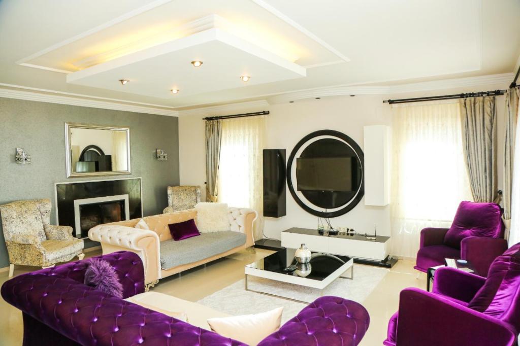Posezení v ubytování Stunning Villa Ahmet in Dalyan