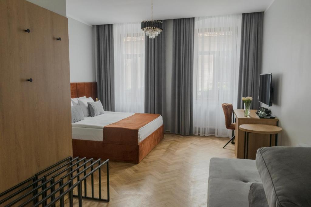 Een bed of bedden in een kamer bij Prinz Gregor