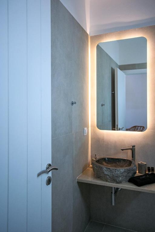 Koupelna v ubytování Alko Apartments