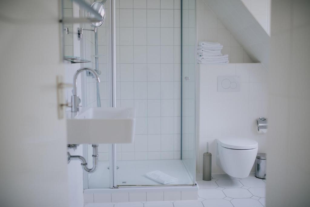 Koupelna v ubytování Hotel Alster Au